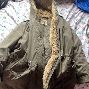 Green coat